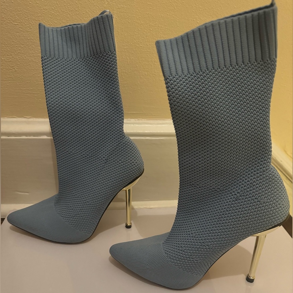 Blue Heeled Boots 🩵😍